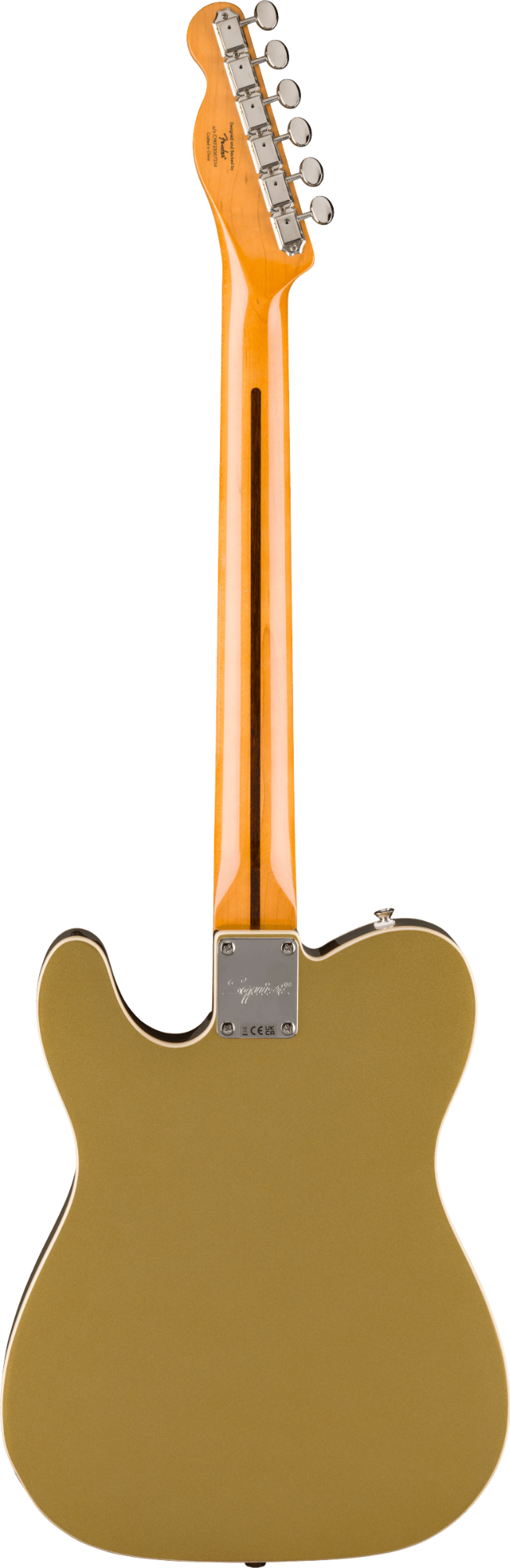 Squier Classic Vibe Custom Telecaster SH with Bigsby - Parchment Pickguard - Aztec Gold