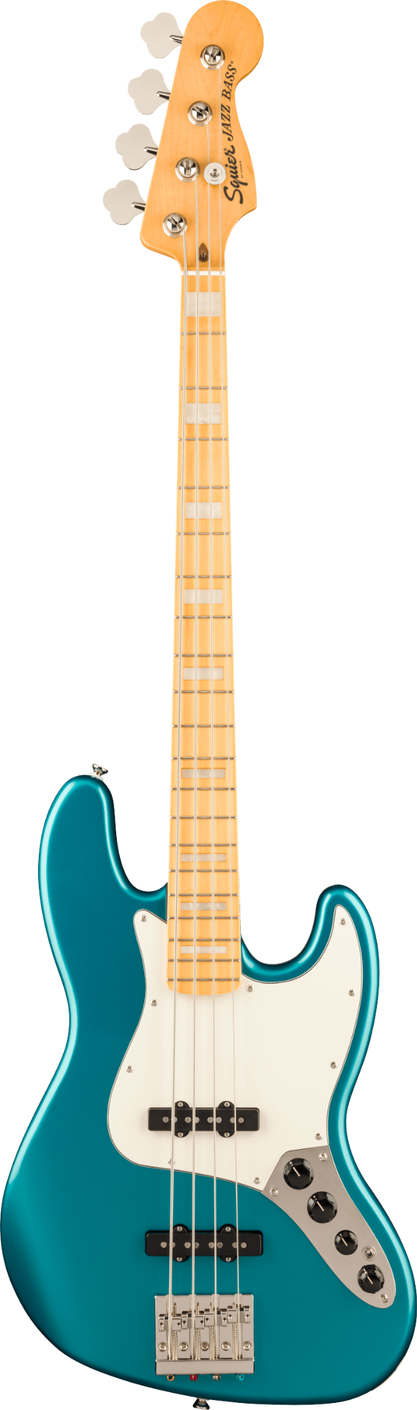 Squier Classic Vibe Active '70s Jazz Bass - Maple Fingerboard - Parchment Pickguard - Ocean Turquoise