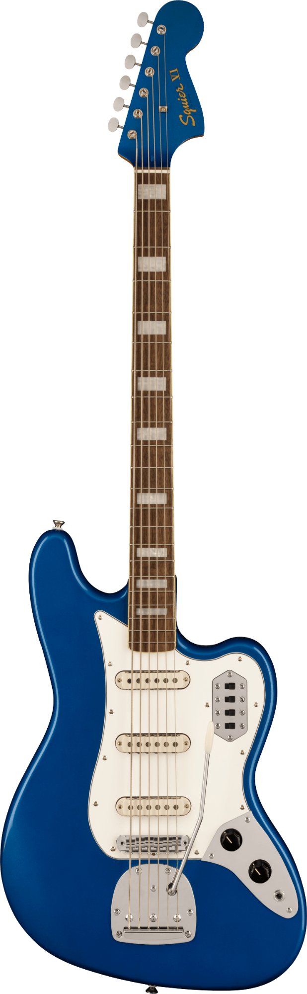 Squier FSR Classic Vibe Bass VI - Laurel Fingerboard - Parchment Pickguard - Matching Headstock - Lake Placid Blue