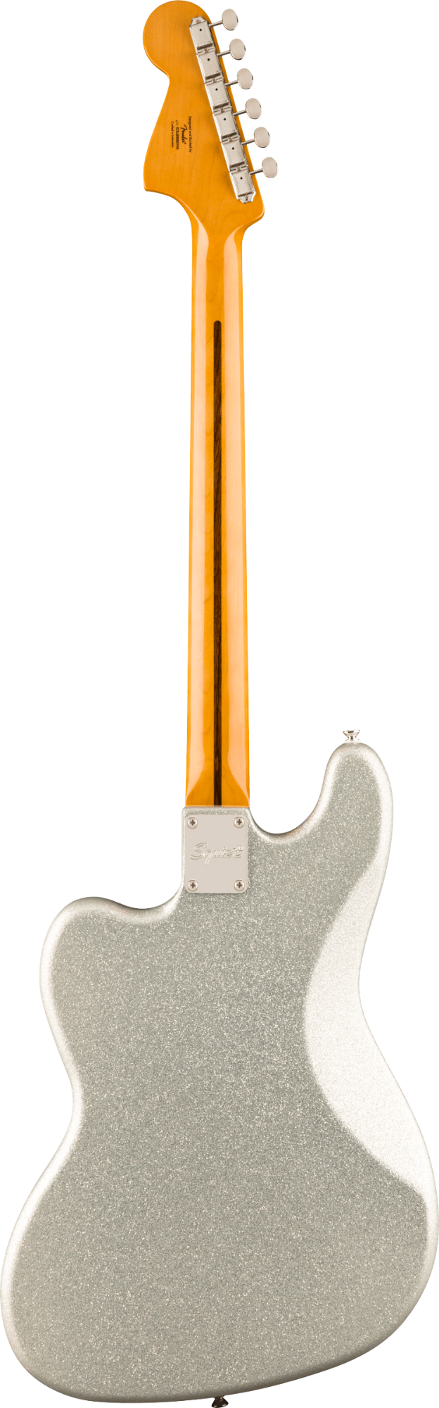 Squier FSR Classic Vibe Bass VI - Laurel Fingerboard - Tortoiseshell Pickguard - Matching Headstock - Silver Sparkle