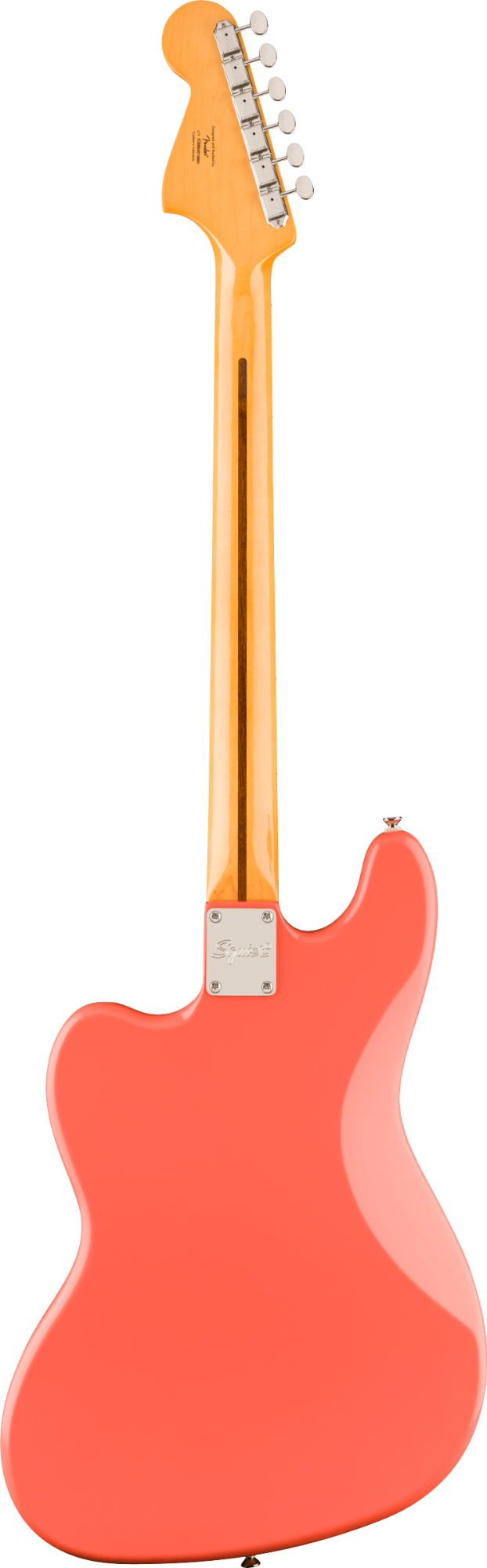 Squier FSR Classic Vibe Bass VI - Laurel Fingerboard - Mint Pickguard - Matching Headstock - Tahitian Coral