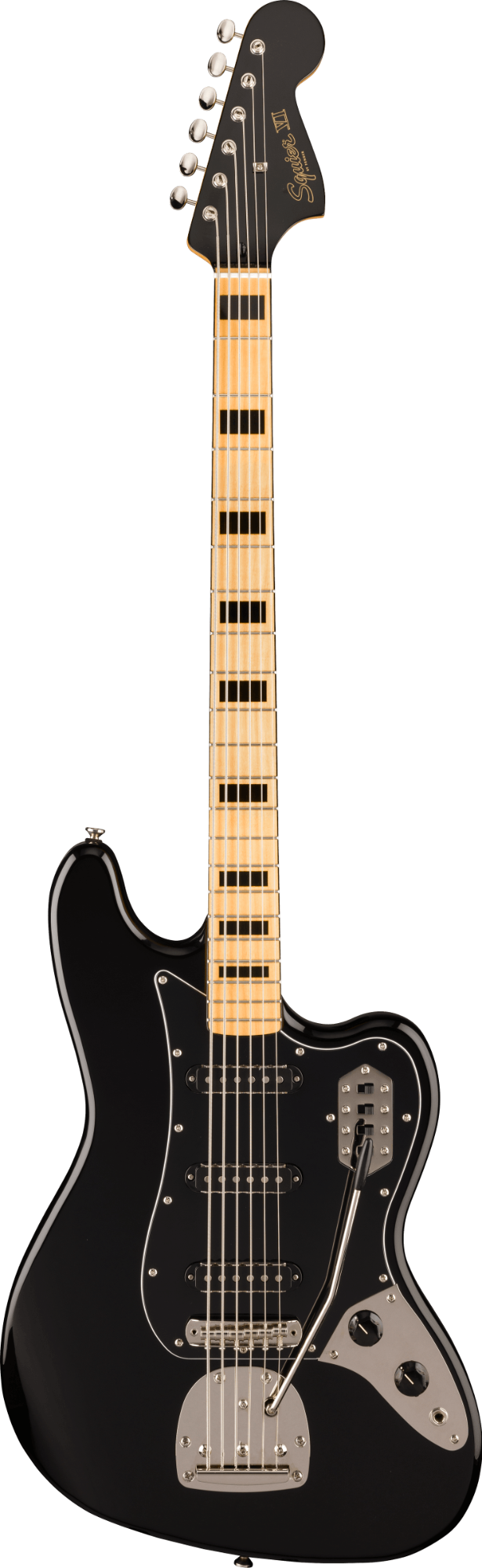 Squier FSR Classic Vibe Bass VI - Maple Fingerboard - Black Pickguard - Matching Headstock - Black