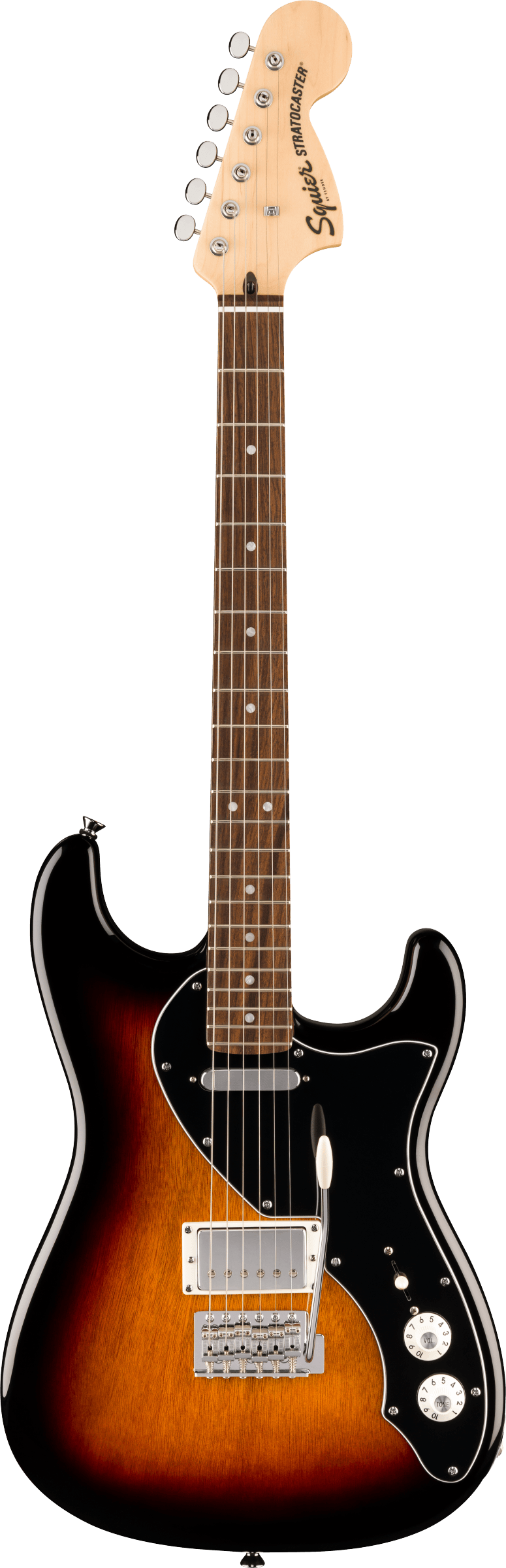 Squier Paranormal Stratocaster Deluxe - Laurel Fingerboard - Black Pickguard - 3-Color Sunburst