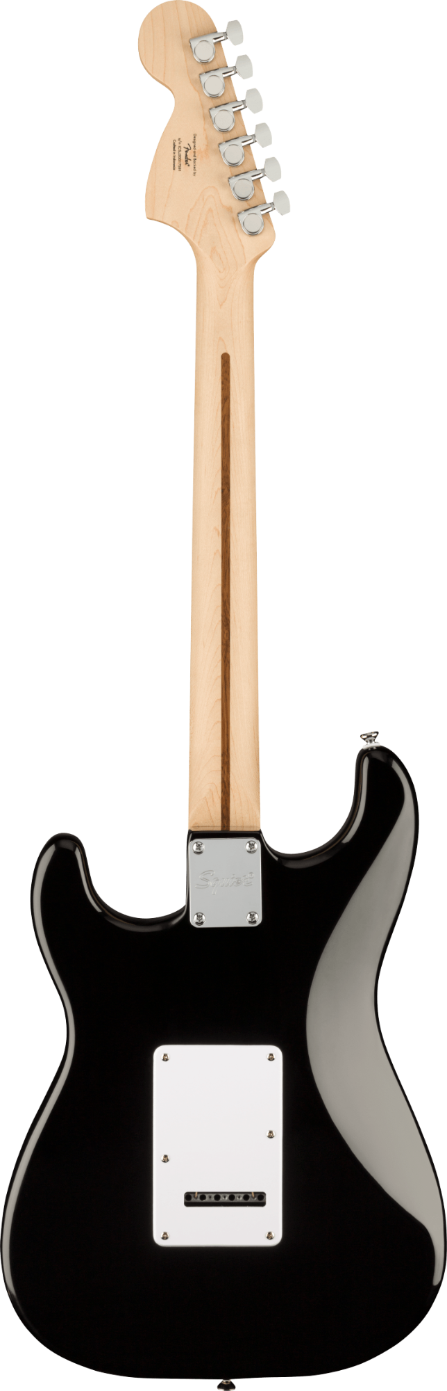 Squier Affinity Series Stratocaster - Maple Fingerboard - White Pickguard - Black