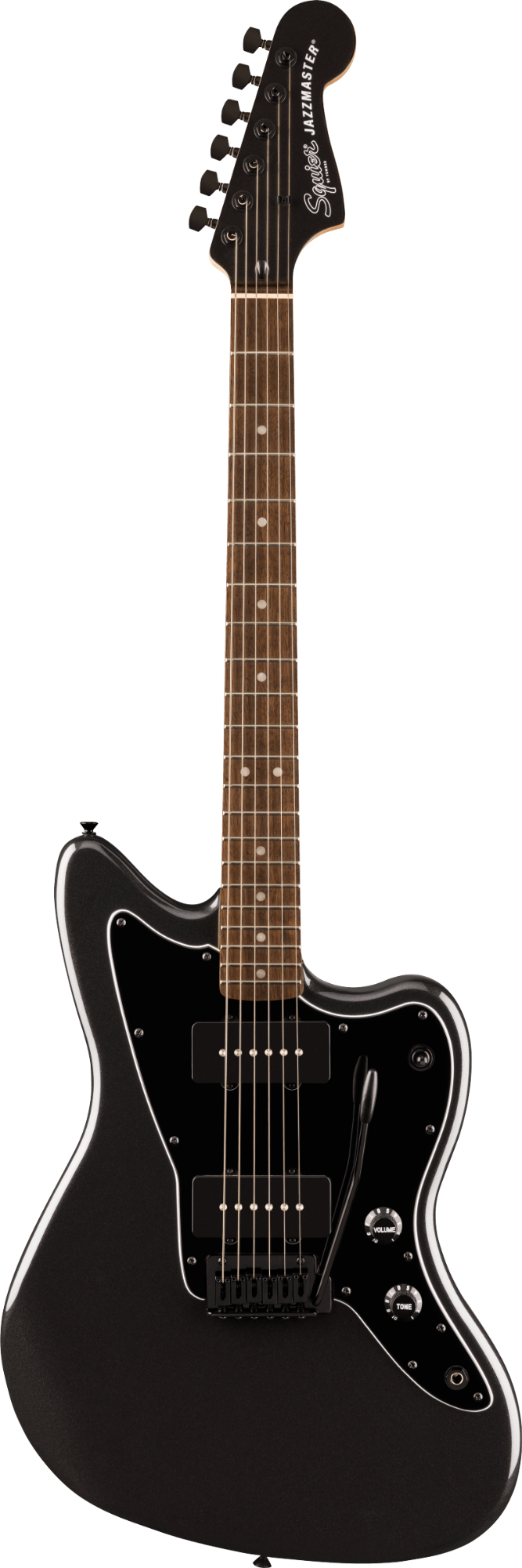 Squier FSR Affinity Series Jazzmaster - Laurel Fingerboard - Black Pickguard - Black Hardware - Matching Headstock - Metallic Black