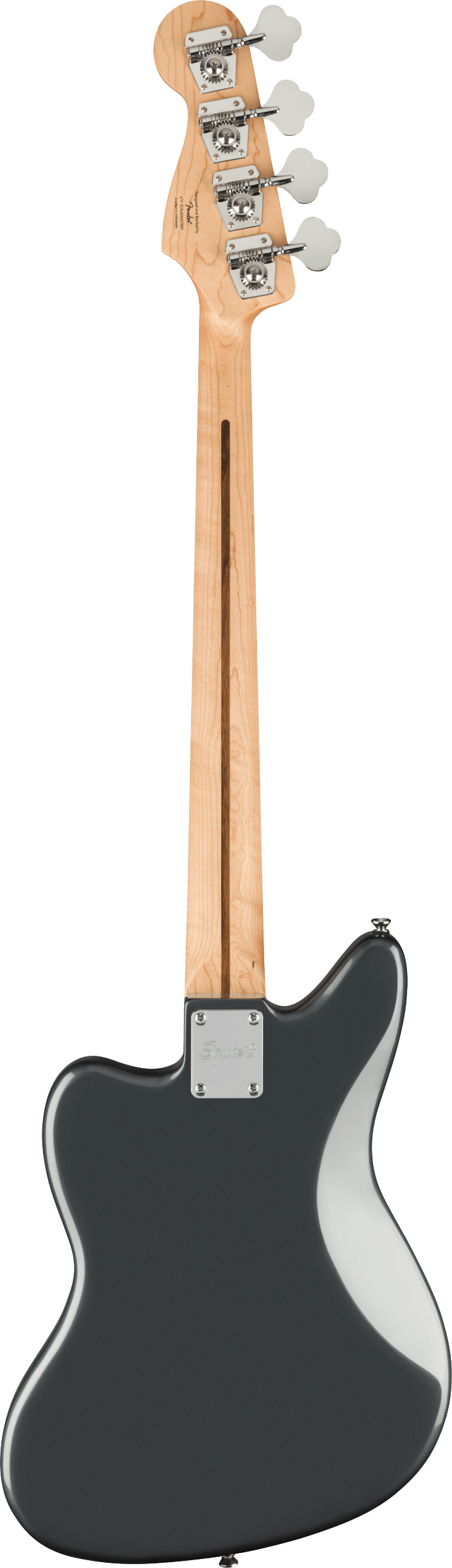 Squier Affinity Series Jaguar Bass H - Black Pickguard / Charcoal Grey Metallic