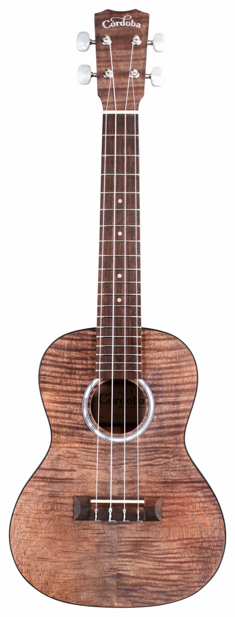 Cordoba 15CFM Concert Ukulele - Flamed Mahogany / Granite Grey