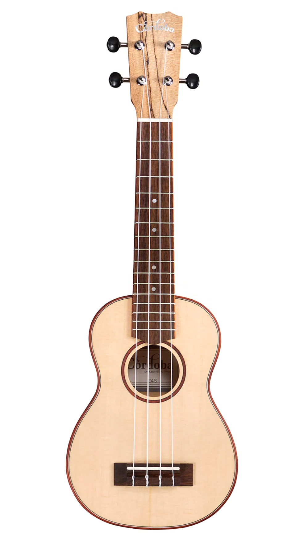 Cordoba 24S Soprano Ukulele - Spruce / Spalted Maple