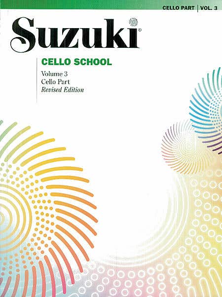 Suzuki Cello School Bk 3 Cello Part Rev