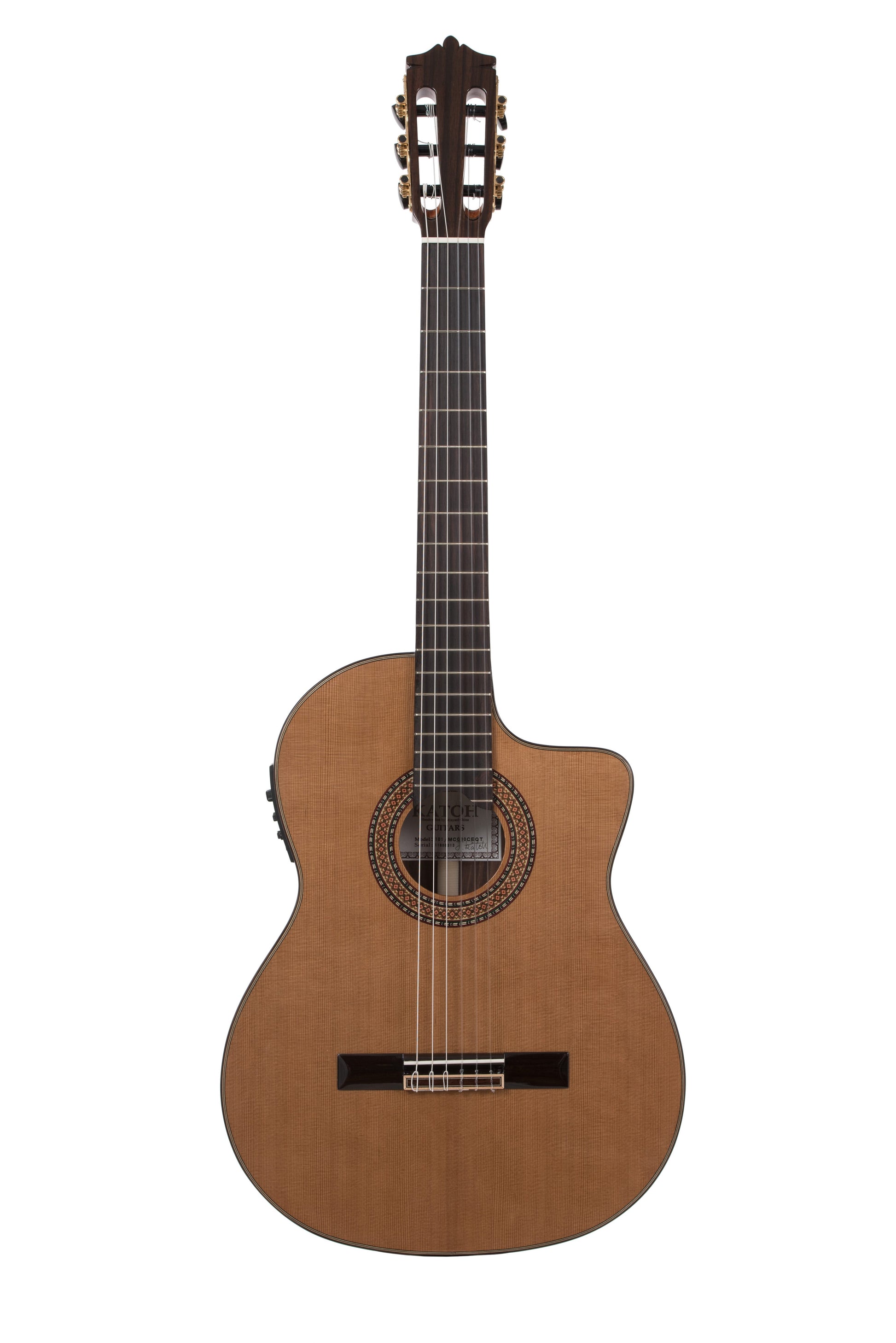 Katoh MCG80CEQT Thinline Classical Guitar w/Cutaway + Pickup