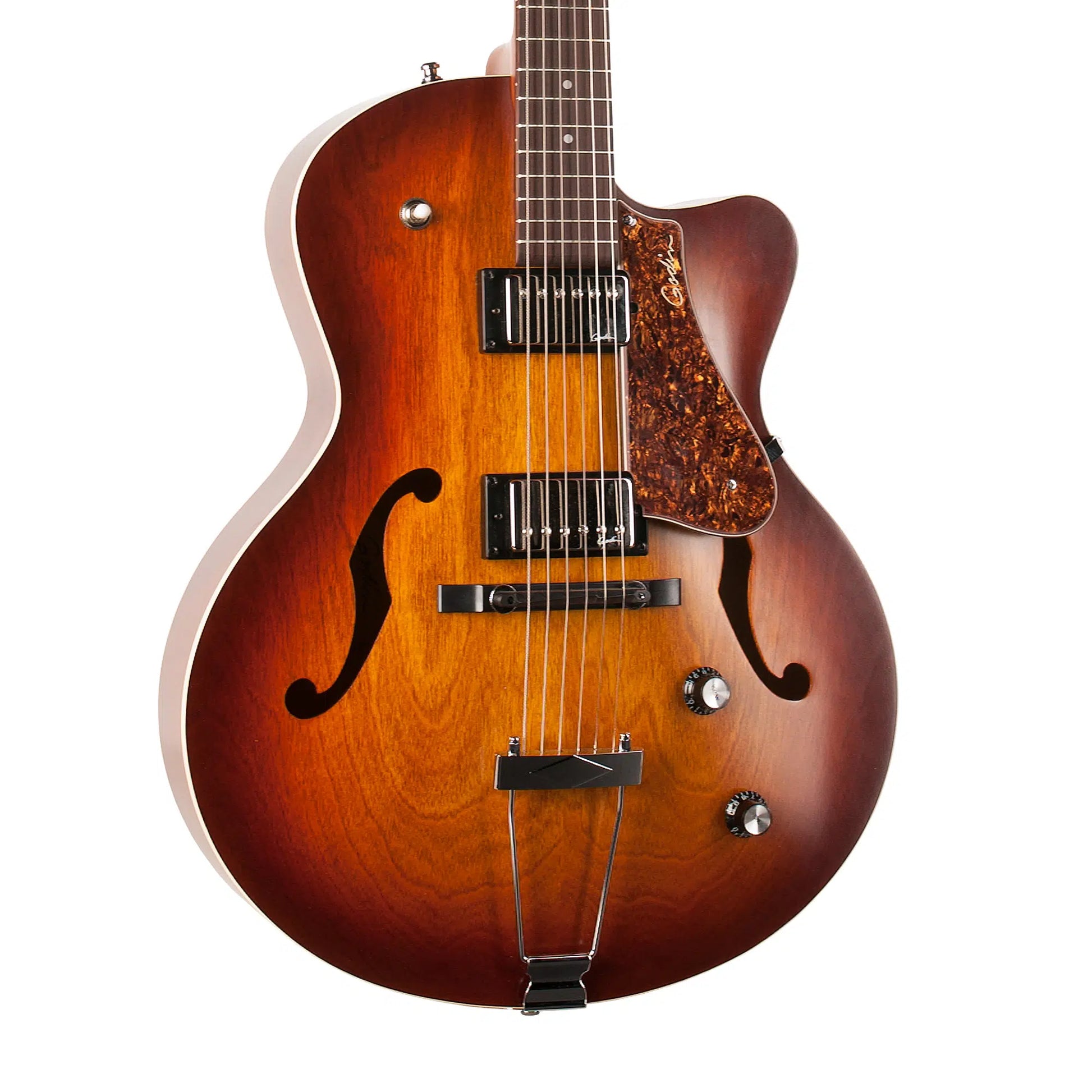 Godin 5th Avenue Kingpin II HB CW - Cognac Burst