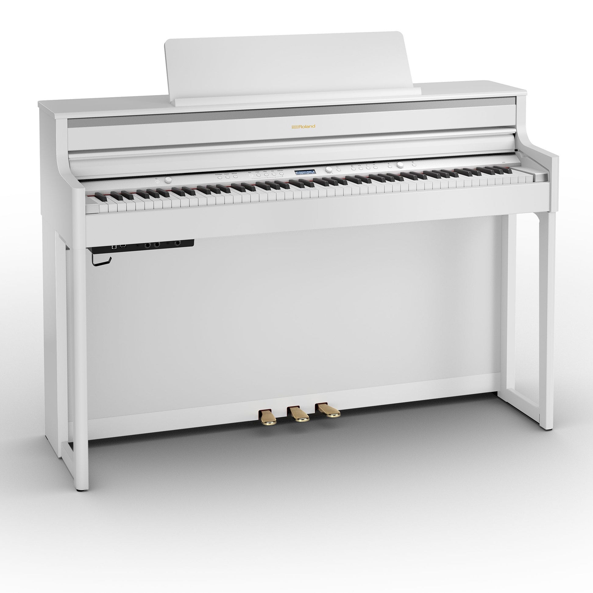 Roland HP704 SuperNatural Digital Piano w/matching bench - White