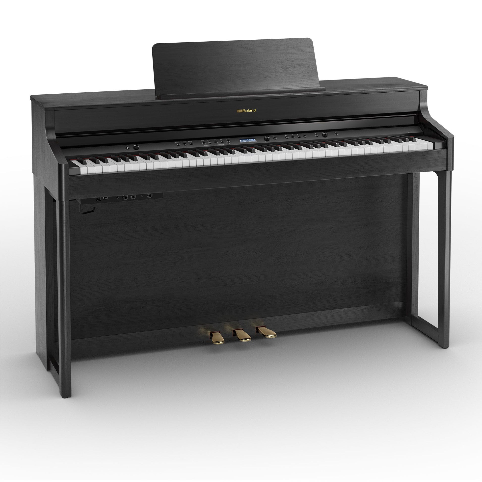 Roland HP702 SuperNatural Digital Piano w/matching bench - Charcoal