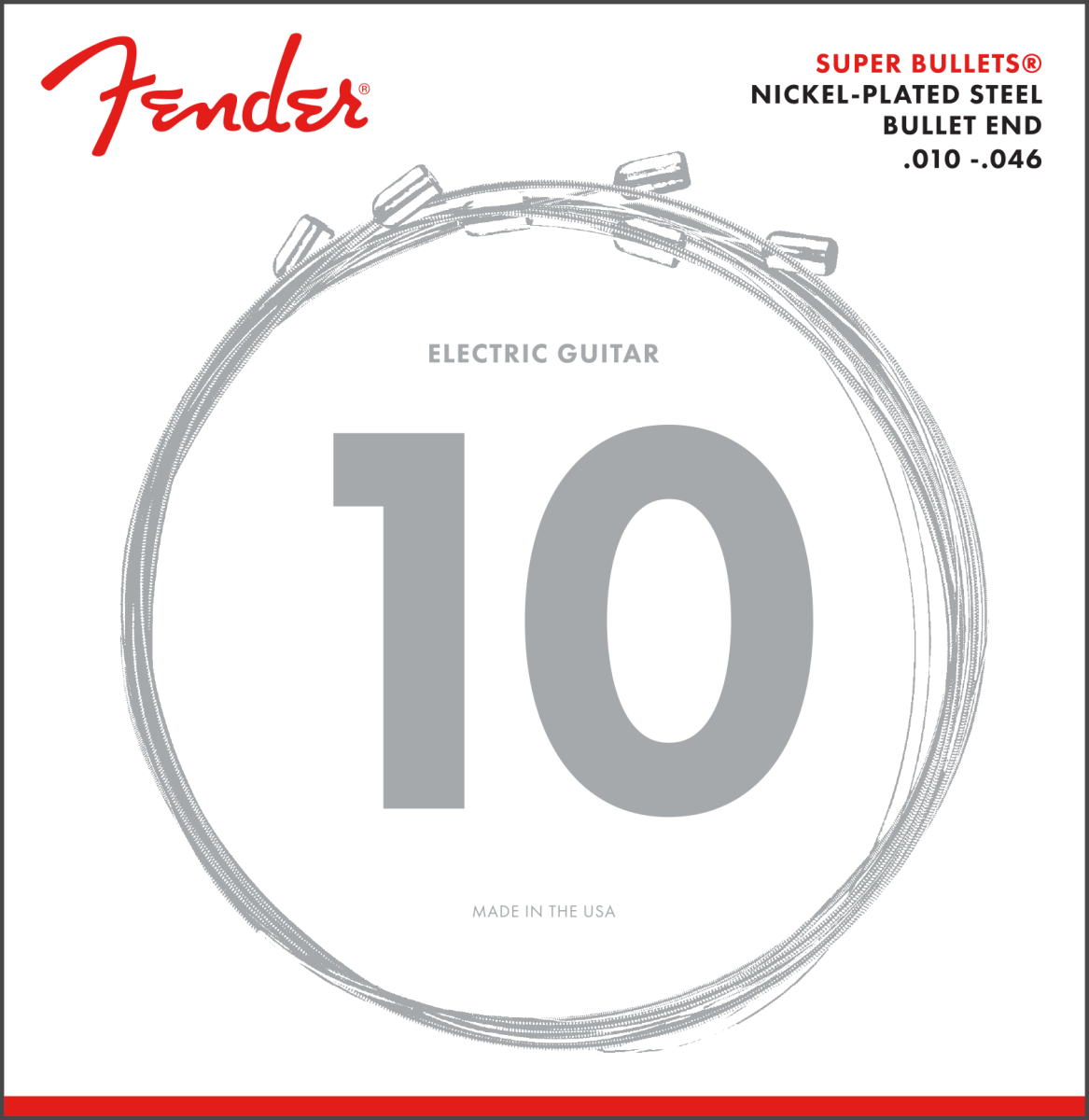 Fender Super Bullet Nickel Plated String Set - 10-46