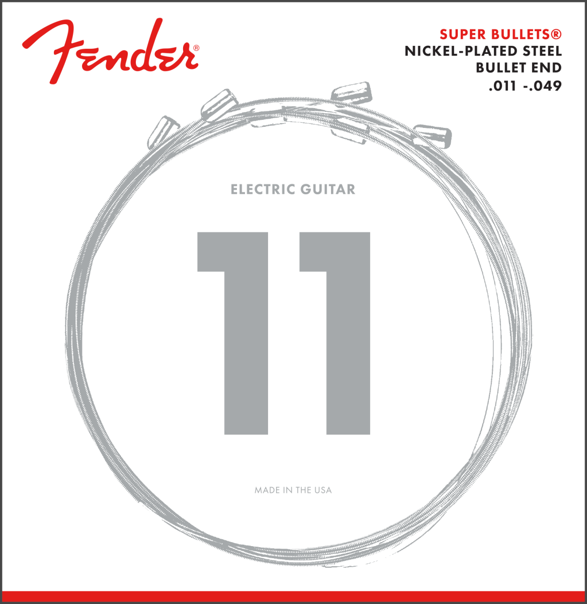 Fender Super Bullet Nickel Plated String Set - 11-49