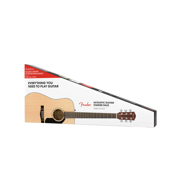 Fender CD-60S Dreadnaught Acoustic Guitar Pack - Natural
