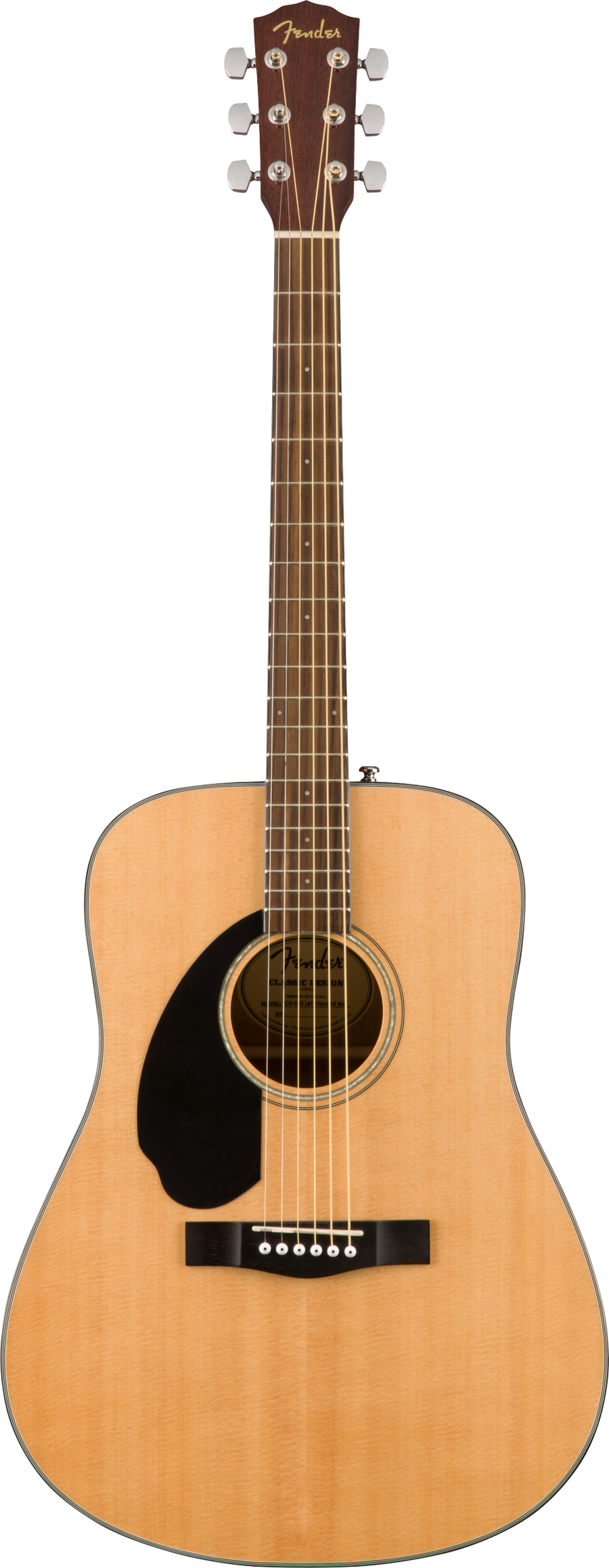 Fender CD-60S LH Dreadnought Acoustic - Natural WN - Left Handed