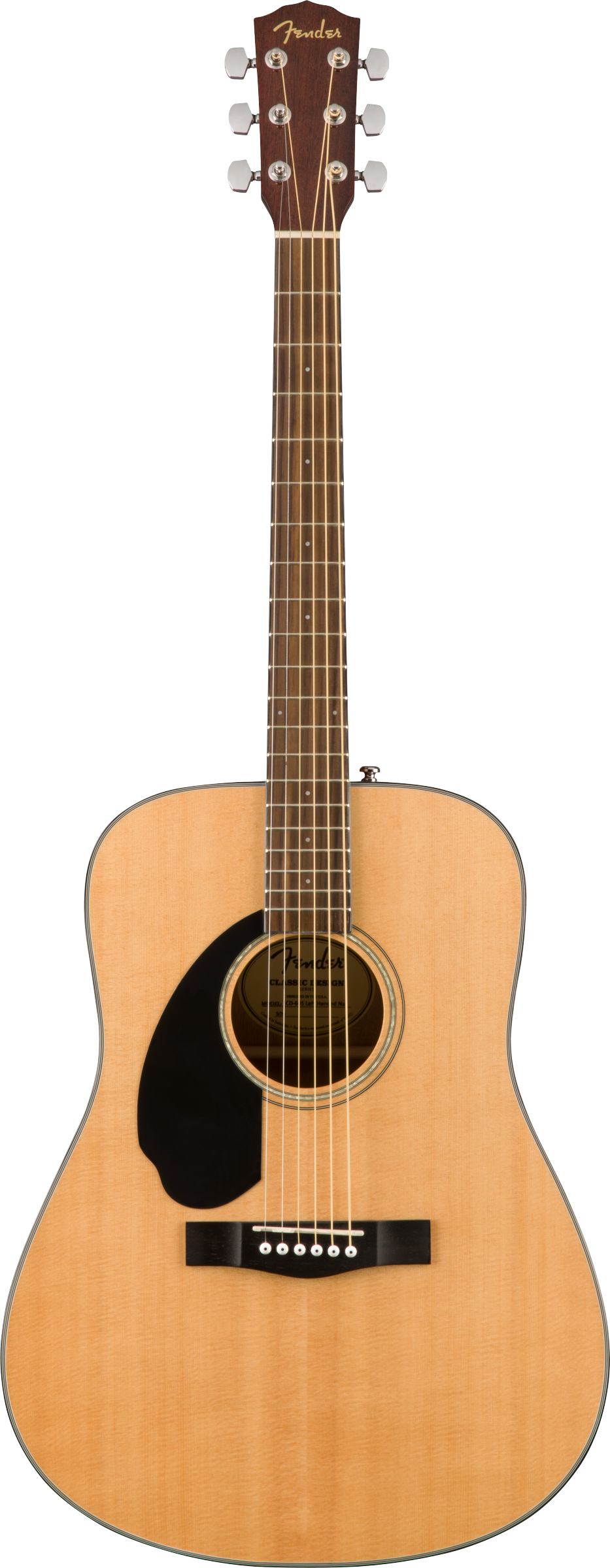 Fender CD-60S LH Dreadnought Acoustic - Natural WN - Left Handed