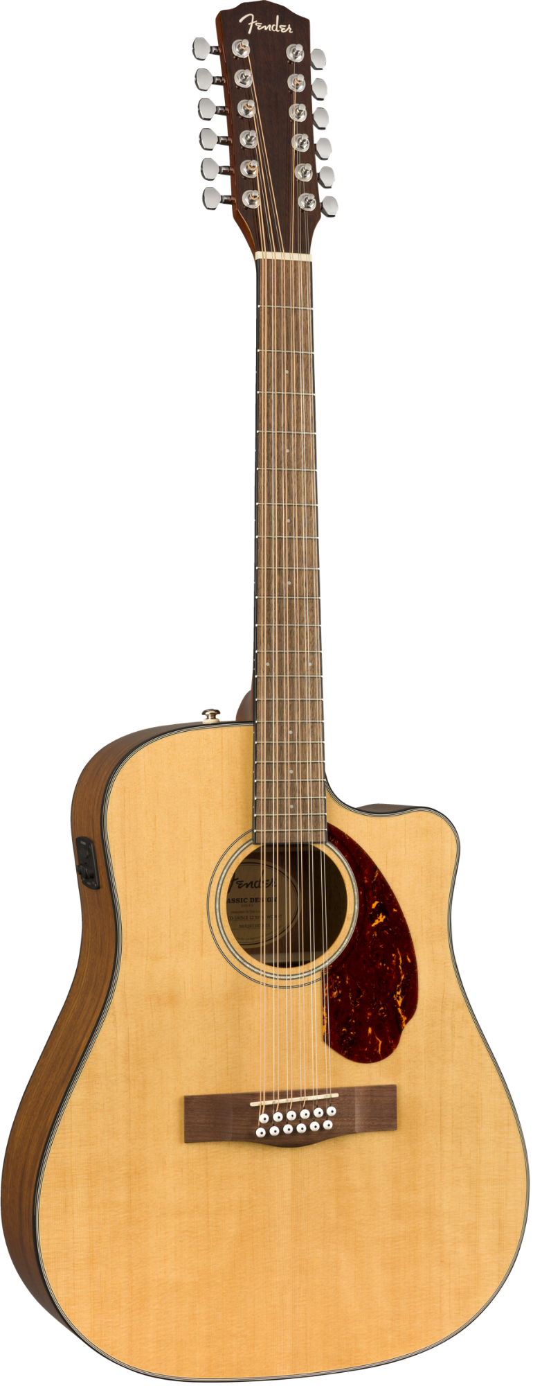 Fender CD-140SCE 12-String Acoustic Guitar w/Case - Natural