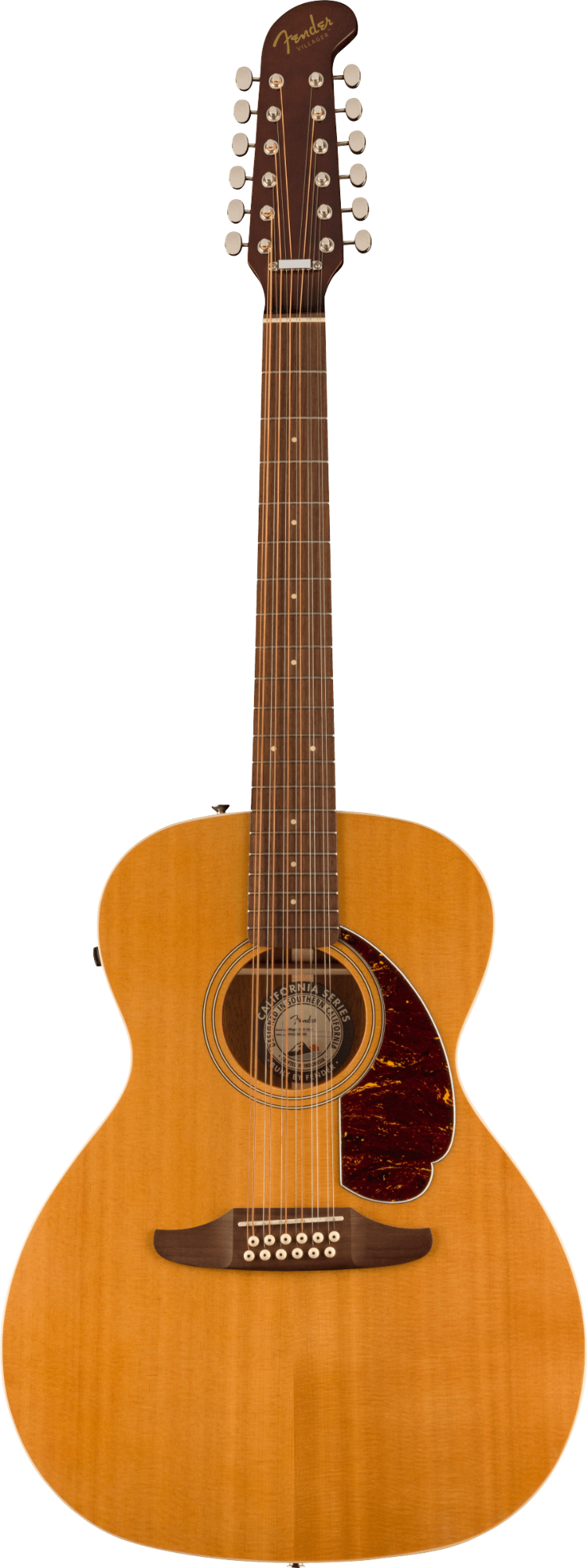 Fender Villager 12-String - Walnut Fingerboard - Tortoiseshell Pickguard - Aged Natural