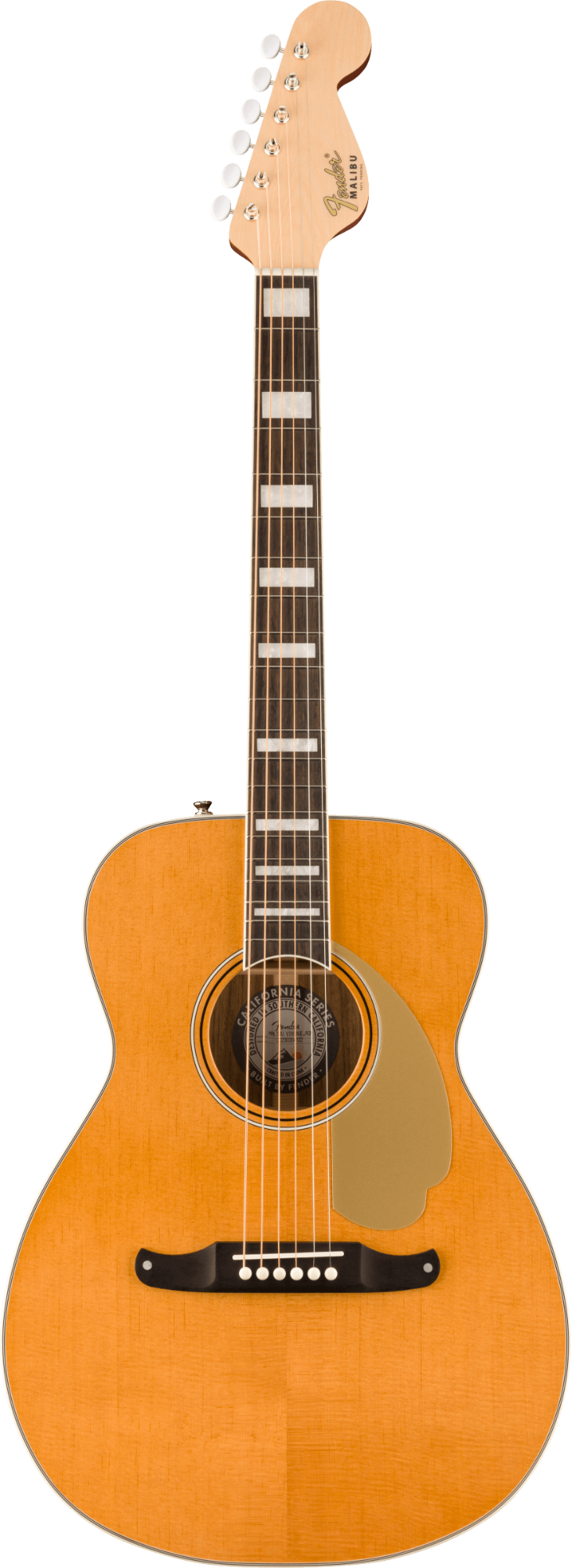 Fender Malibu Vintage - Ovangkol Fingerboard - Gold Pickguard - Aged Natural