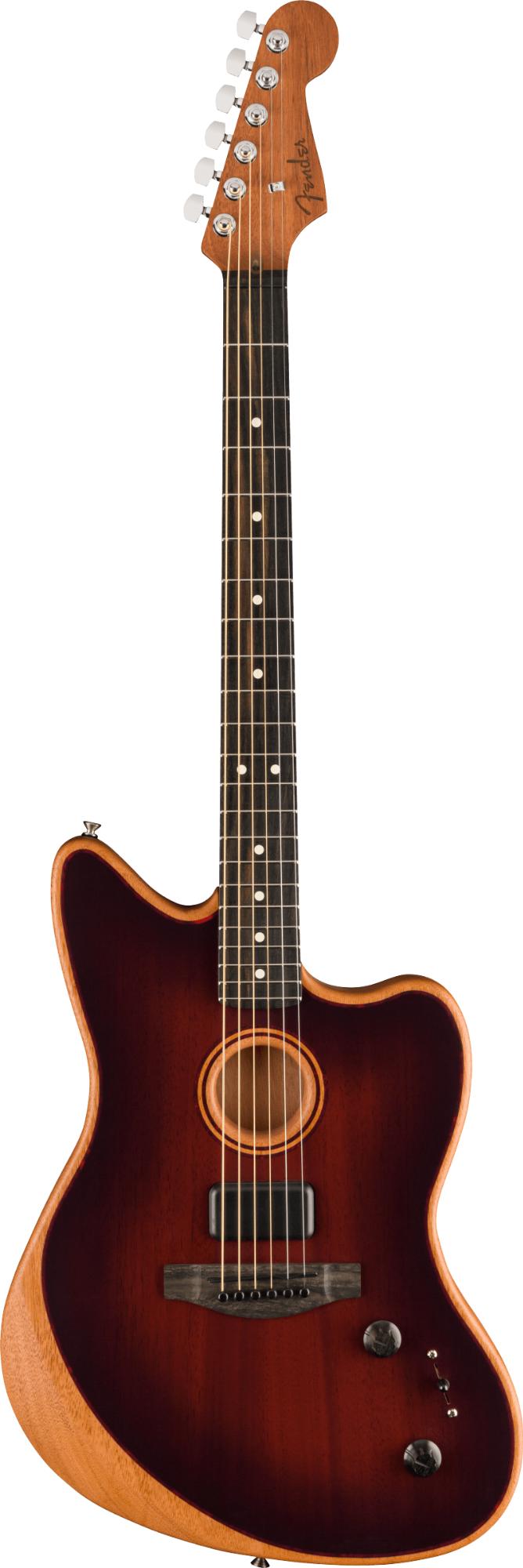 Fender American Acoustasonic Jazzmaster All-Mahogany - Bourbon Burst