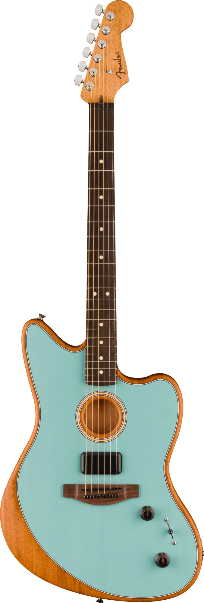 Fender Acoustasonic Player Jazzmaster w/Deluxe Gigbag - Ice Blue