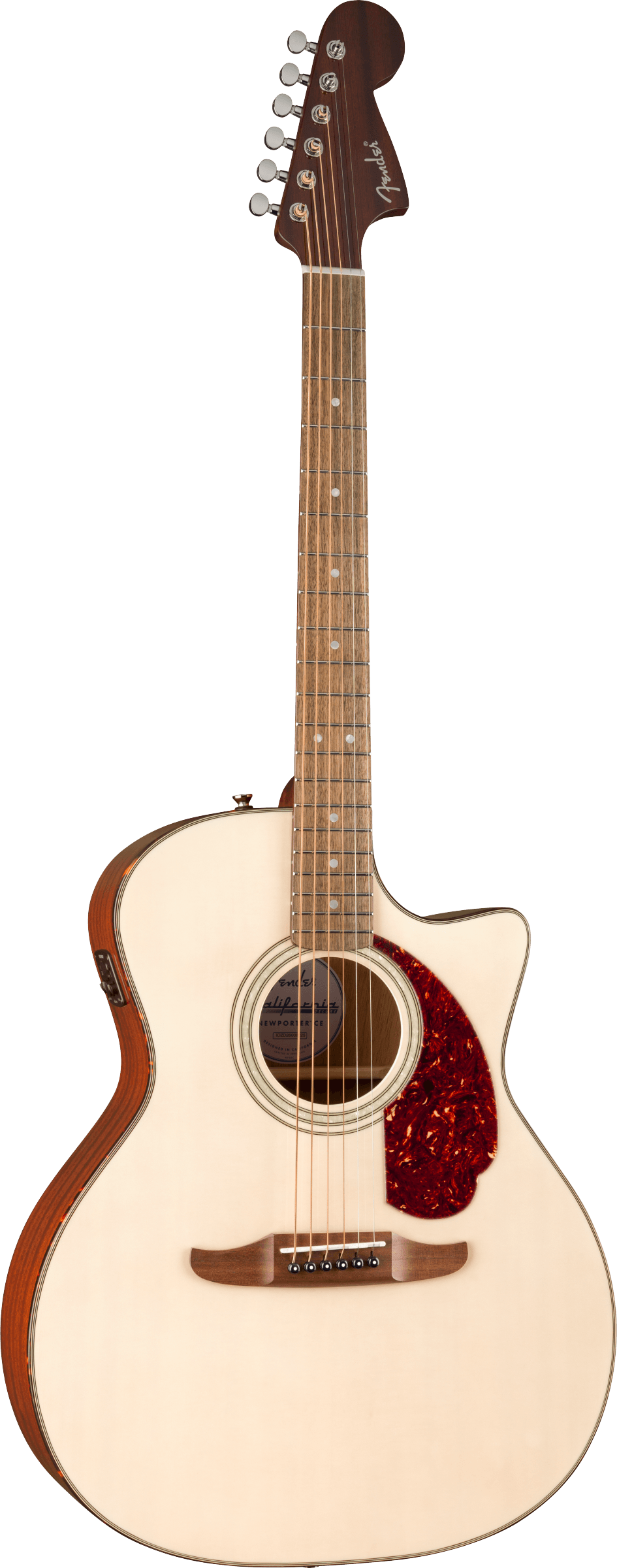 Fender California Deluxe Newporter CE - Walnut Fingerboard - White Blonde