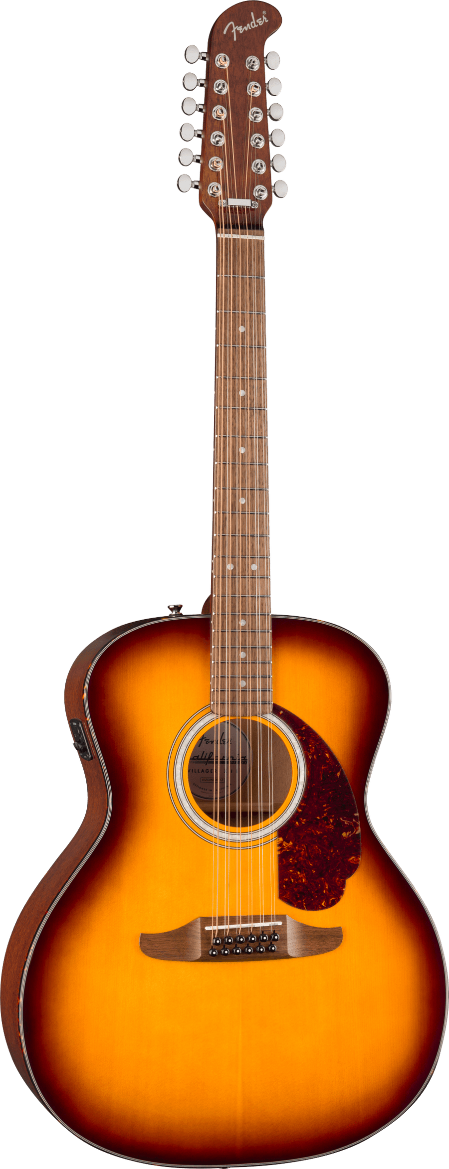 Fender California Deluxe Villager E - Walnut Fingerboard - Honey Sunburst