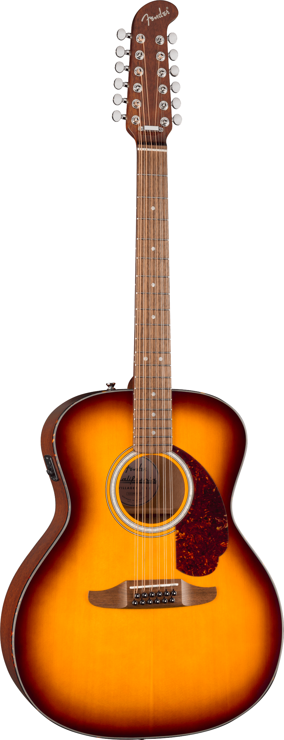 Fender California Deluxe Villager E - Walnut Fingerboard - Honey Sunburst