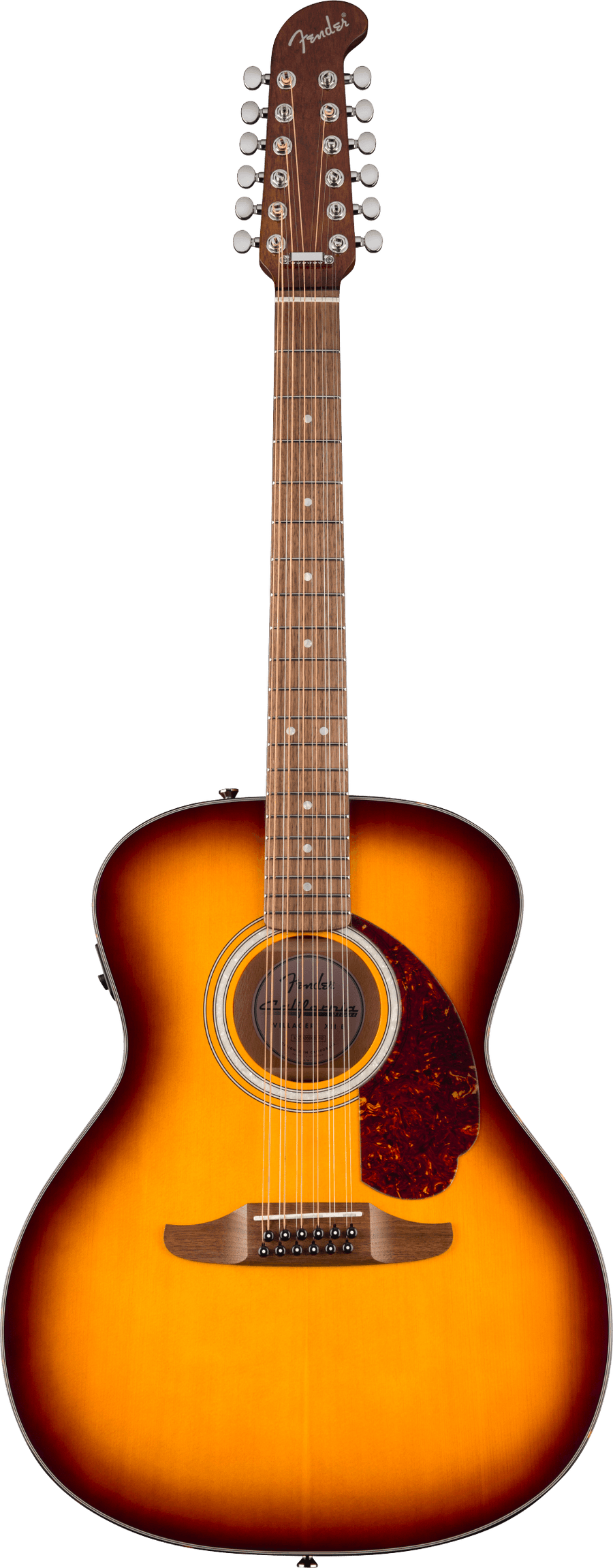 Fender California Deluxe Villager E - Walnut Fingerboard - Honey Sunburst