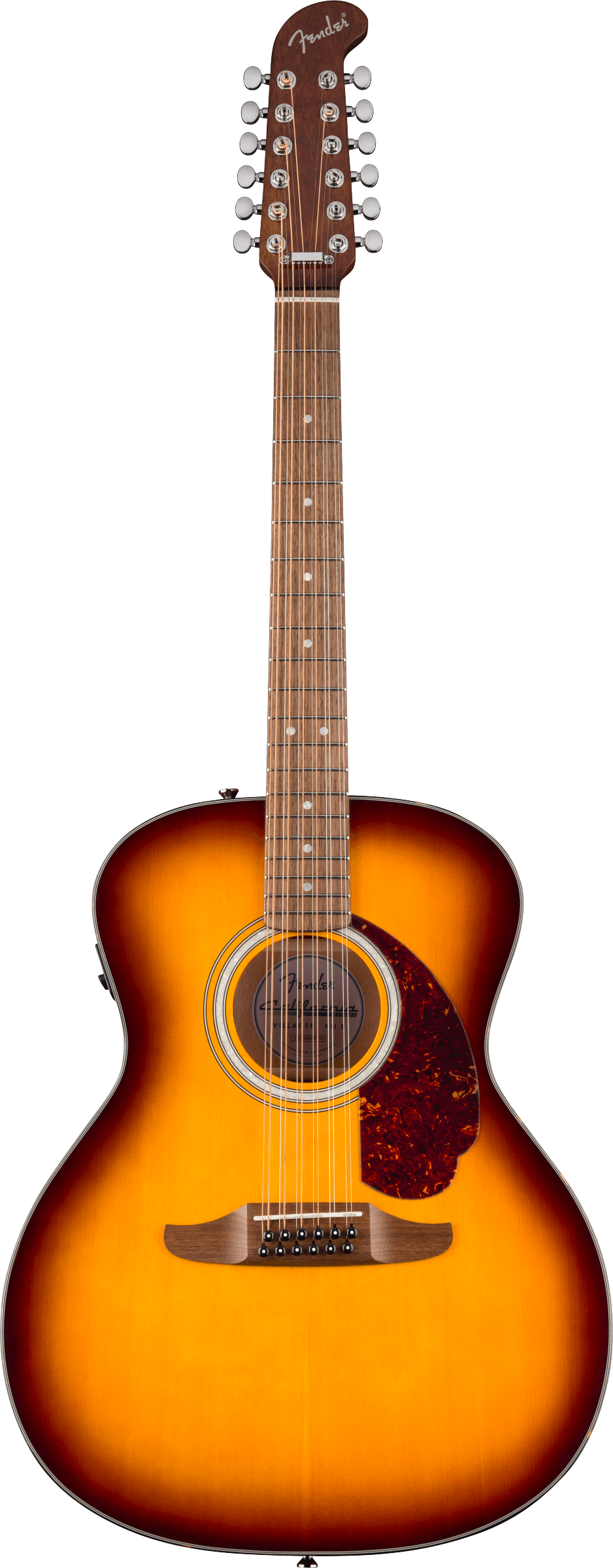 Fender California Deluxe Villager E - Walnut Fingerboard - Honey Sunburst