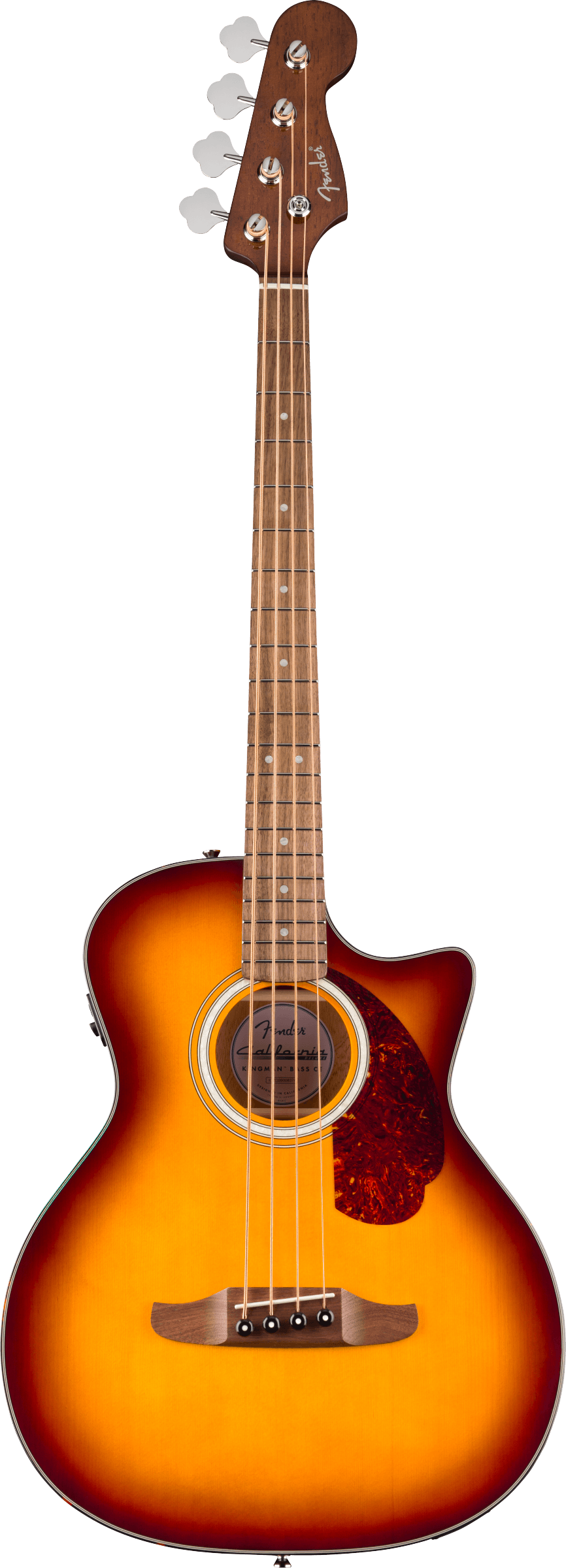Fender California Deluxe Kingman Bass CE - Walnut Fingerboard - Honey Sunburst
