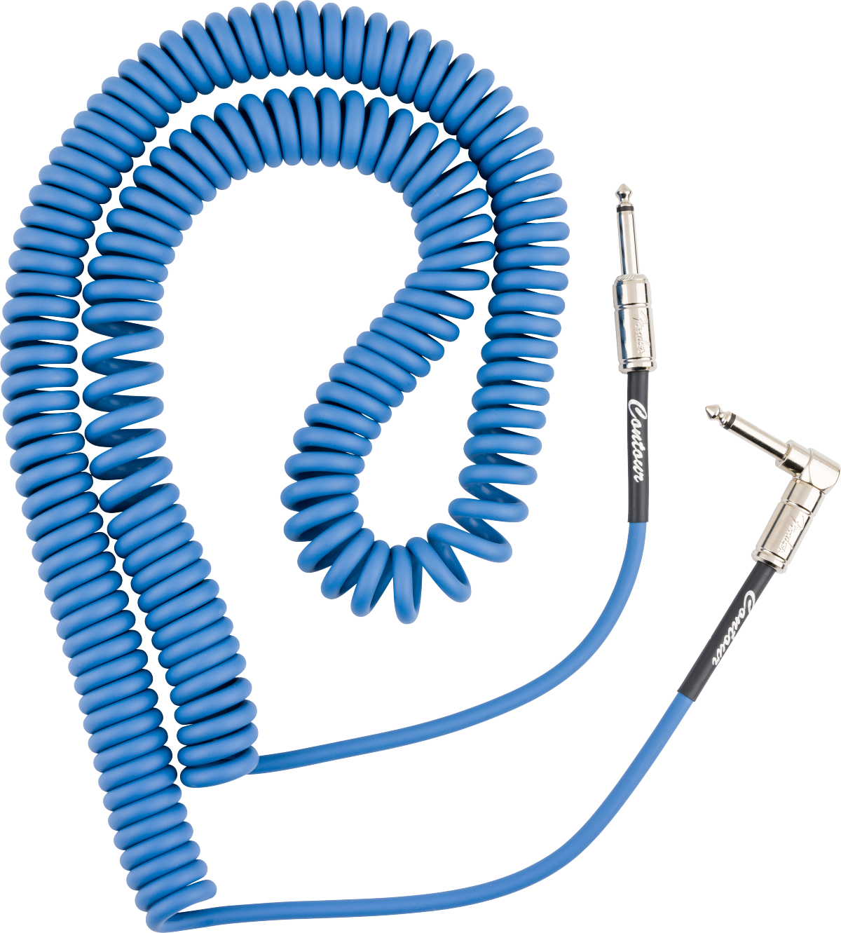 Fender Contour Series 30' Coil Instrument Cable - Lake Placid Blue