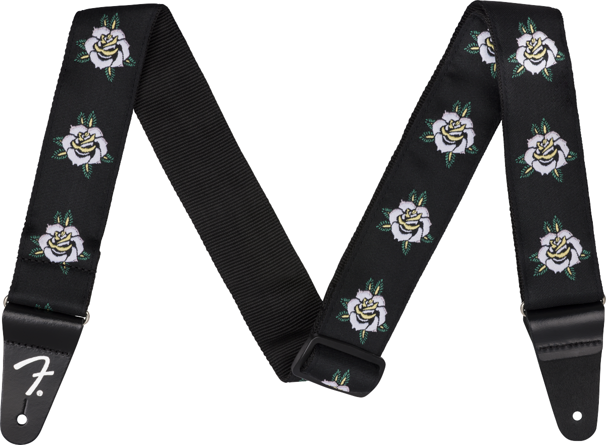 Fender Rose Strap - White - 2"