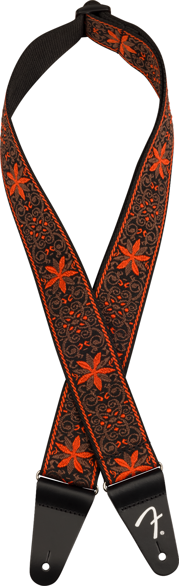 Fender Pasadena Woven Strap - Orange Wallflower - 2"
