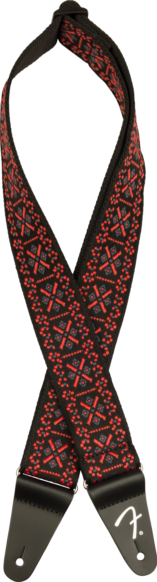 Fender Pasadena Woven Strap - Lattice Red - 2"