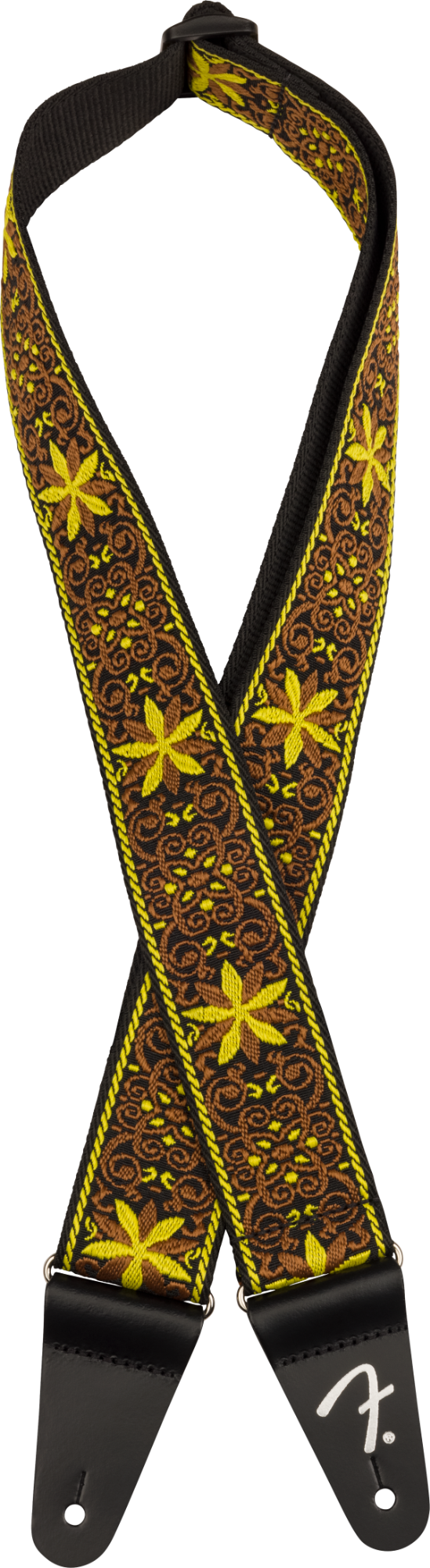 Fender Pasadena Woven Strap - Yellow Wallflower - 2"
