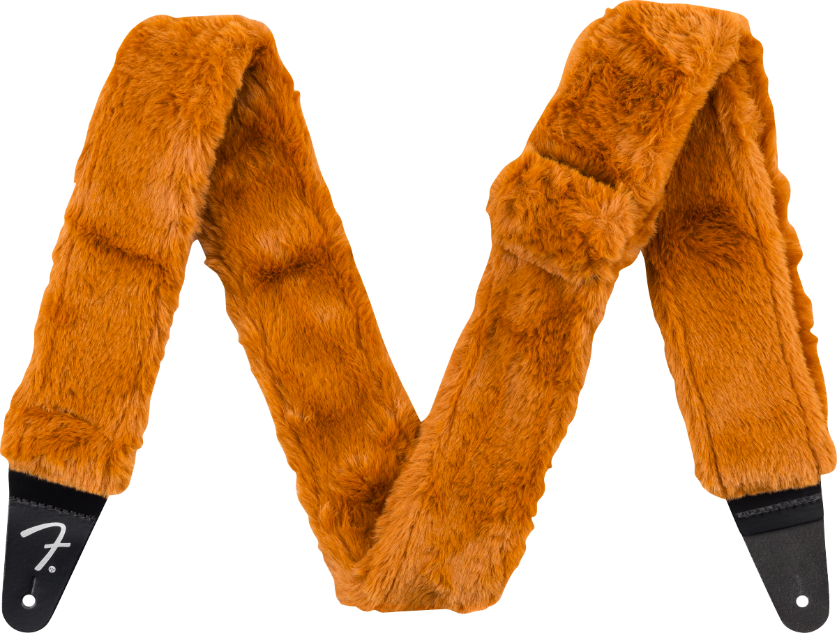 Fender Poodle Plush Strap - Rust