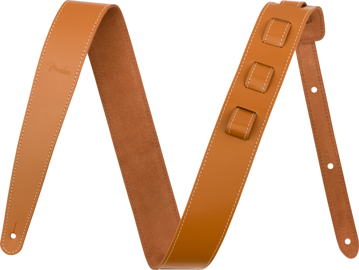 Fender Essentials Leather Strap - Tan
