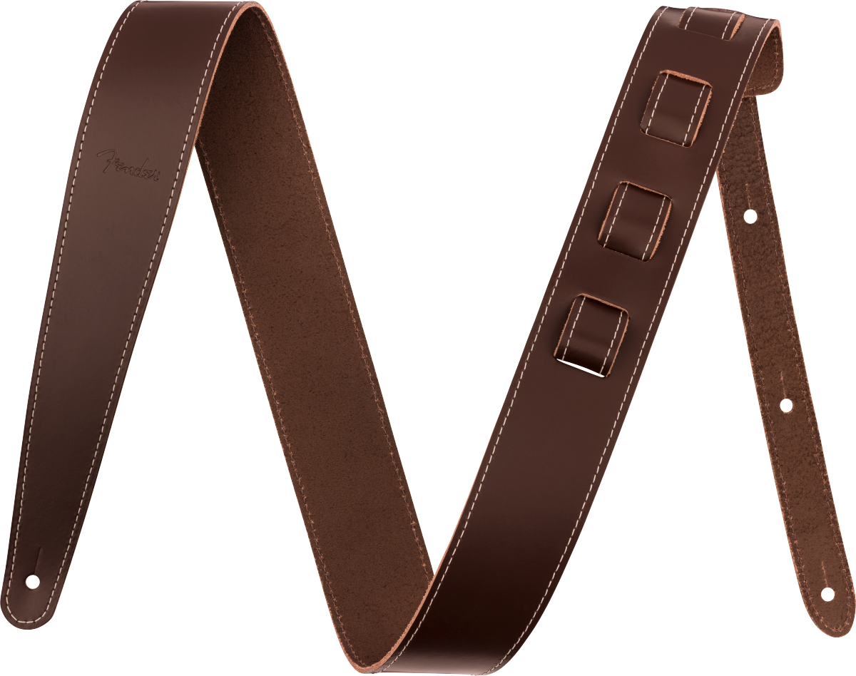 Fender Essentials Leather Strap - Brown