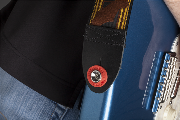 Fender Strap Blocks 4-Pack (2x Black + 2x Red)