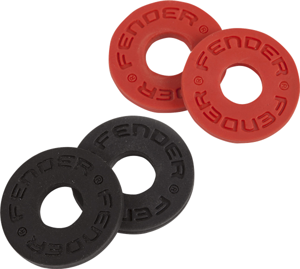 Fender Strap Blocks 4-Pack (2x Black + 2x Red)