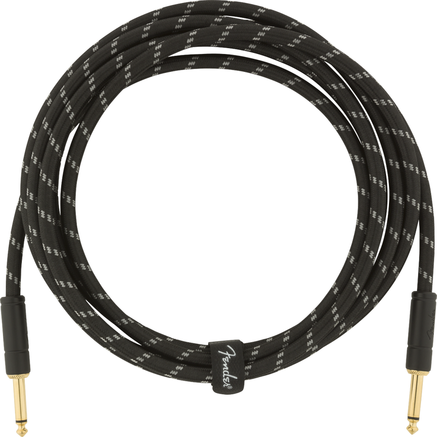 Fender Deluxe Series Instrument Cable 10ft - Black Tweed