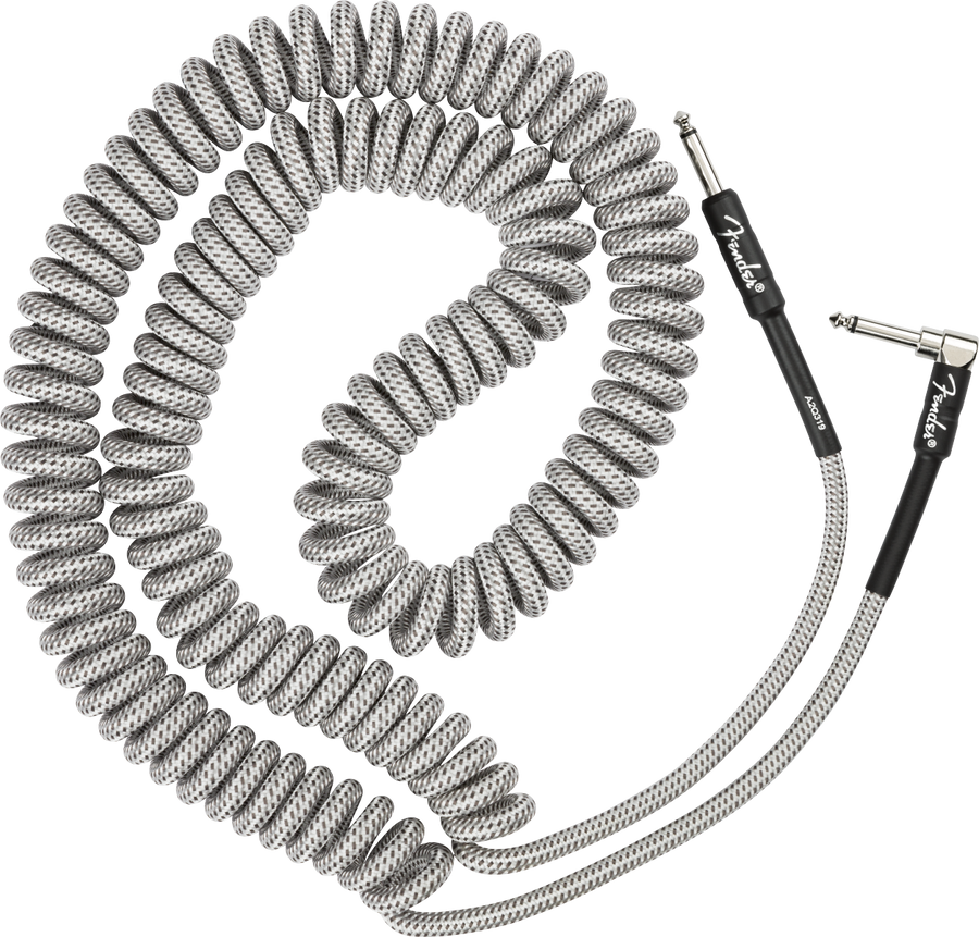 Fender Professional 30ft Coil Cable  - White Tweed