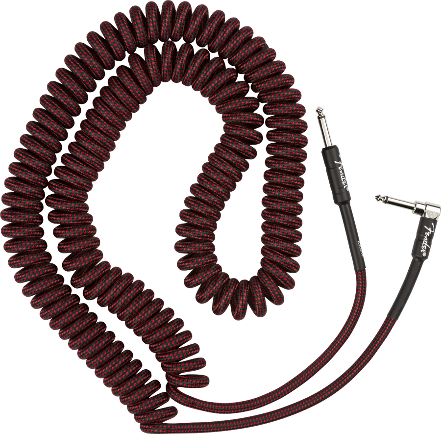Fender Professional 30ft Coil Cable  - Red Tweed