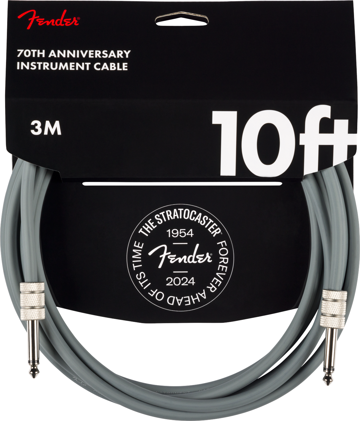 Fender 10' Anniversary Instrument Cable - Grey