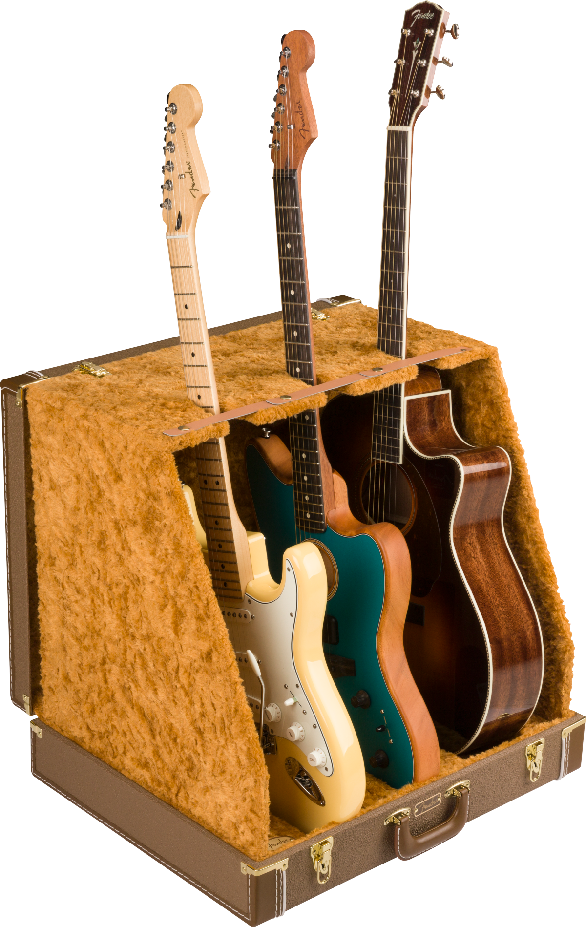 Fender  Classic Series Case Stand - 3 Guitar - Brown
