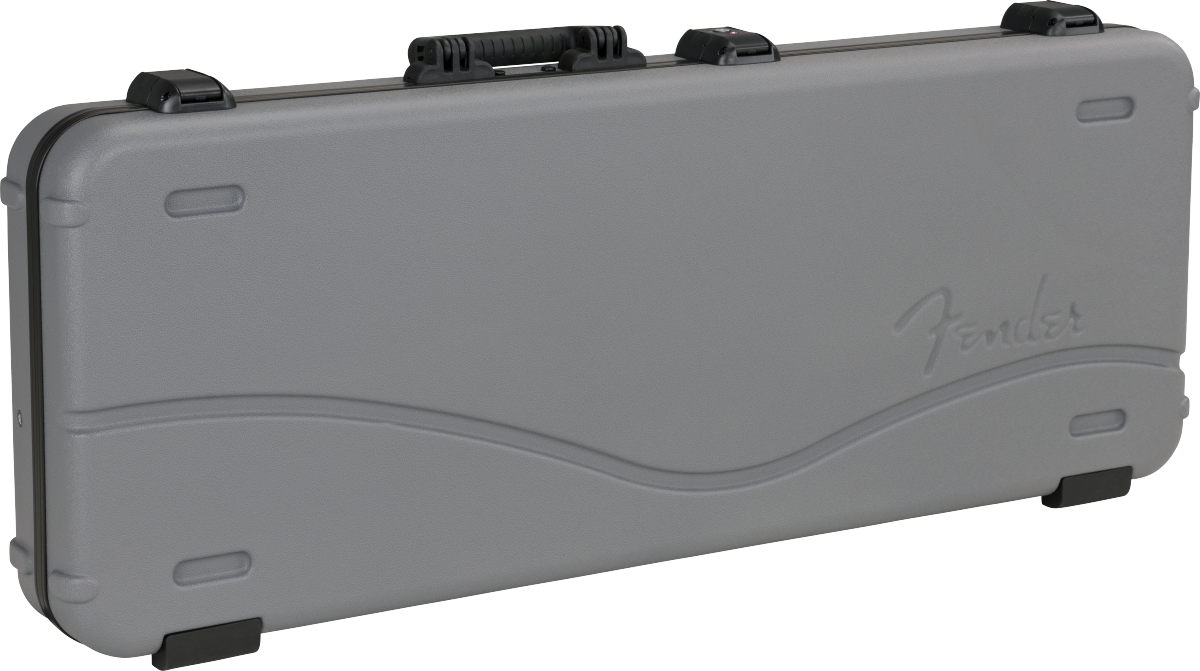 Fender Deluxe Molded Strat/Tele Guitar Case - Silver/Blue