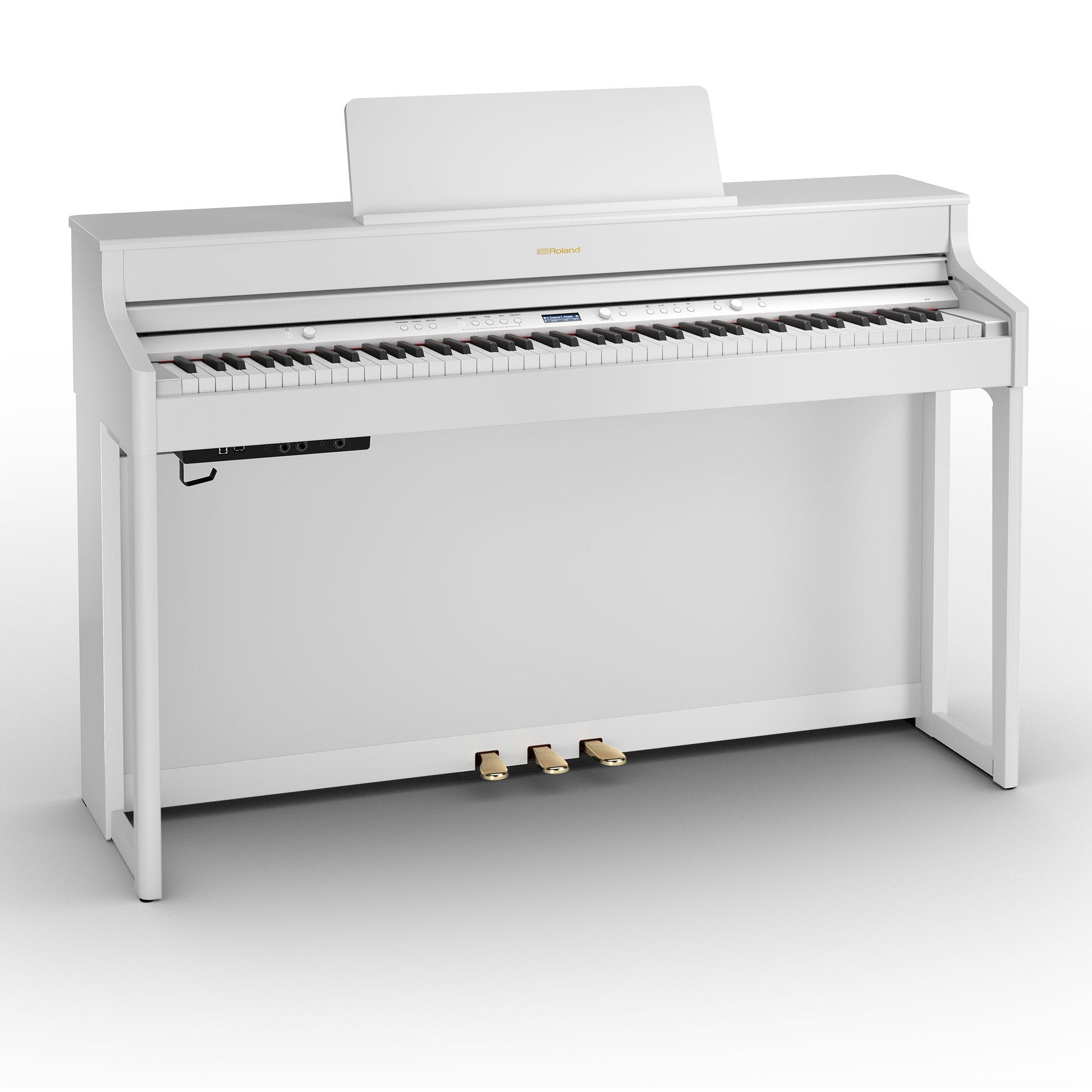 Roland HP702 SuperNatural Digital Piano w/matching bench - White